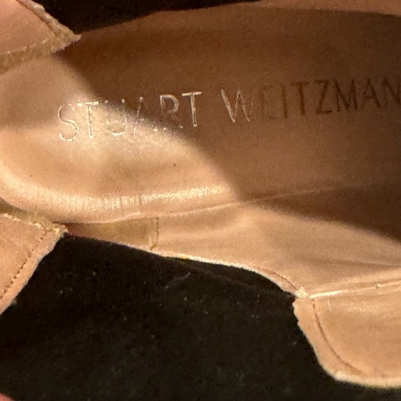 🖤 STUART WEITZMAN NORAH INDIGO CROC-EMBOSSED LEATHER BOOTS! - Picture 4 of 7